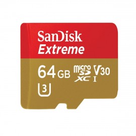 SanDisk Extreme 64GB microSDXC UHS-I Card with Adapter (SDSQXVF-064G-GN6MA) 