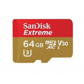 SanDisk Extreme 64GB microSDXC UHS-I Card with Adapter (SDSQXVF-064G-GN6MA) 